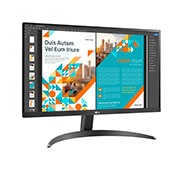LG 24 collu QHD IPS monitors, sānu skats +15 grādu leņķī, 24QP500-B, thumbnail 3