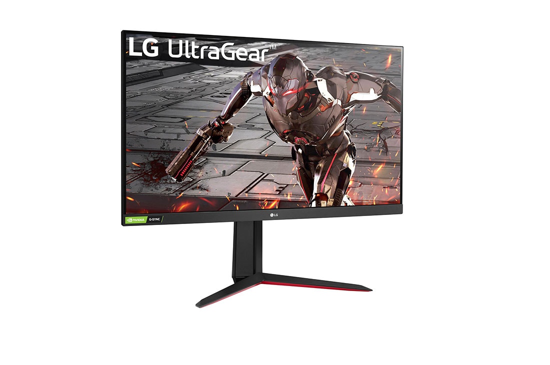 LG 32 collu UltraGear™ monitors spēlēm, sānu skats +15 grādu leņķī, 32GN550-B, thumbnail 3