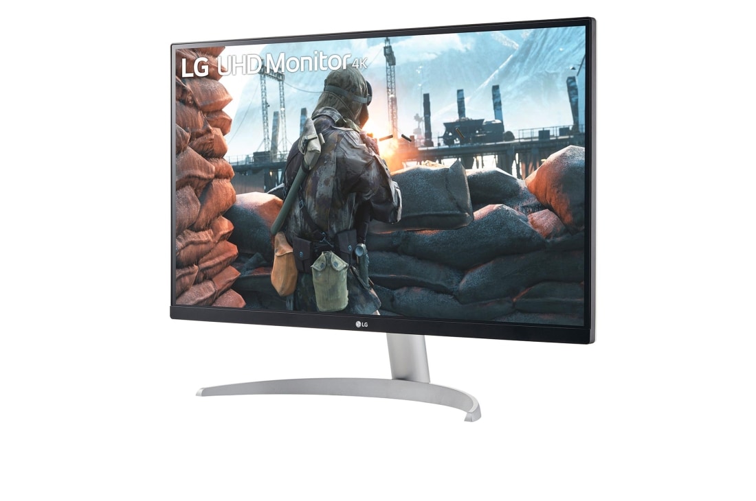 LG 27 collu UHD 4K monitors, sānu skats +15 grādu leņķī, 27UP600-W, thumbnail 2