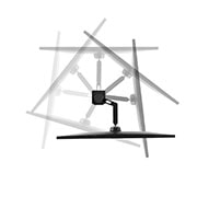 LG 32 collu UltraFine™ monitors, Sānu skats, monitors ieslīpi uz leju, 32UN880-B, thumbnail 6