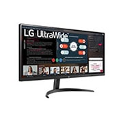 LG 34 collu UltraWide™ monitors, Sānu skats +30 grādu leņķi, 34WP500-B, thumbnail 4