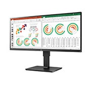 LG 34 collu UltraWide™ monitors, sānu skats +15 grādu leņķī, 34BN770-B, thumbnail 2