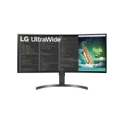 LG 35 collu Full HD monitors, skats no priekšpuses, 35WN75C-B, thumbnail 1