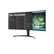 LG 35 collu Full HD monitors, sānu skats +15 grādu leņķī, 35WN75C-B, thumbnail 2