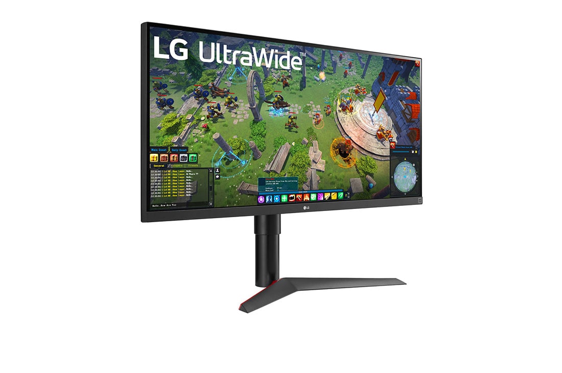 LG 34 collu UltraWide™ Full HD IPS monitors, skats rakursā, 34WP65G-B, thumbnail 4