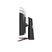 LG 34 collu UltraGear™ monitors spēlēm, Sānu skats uz monitoru, kura augstums tiek regulēts uz leju, 34GP950G-B, thumbnail 10