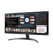 LG 29 collu UltraWide™ Full HD IPS monitors, sānu skats -15 grādu leņķī, 29WP500-B, thumbnail 2