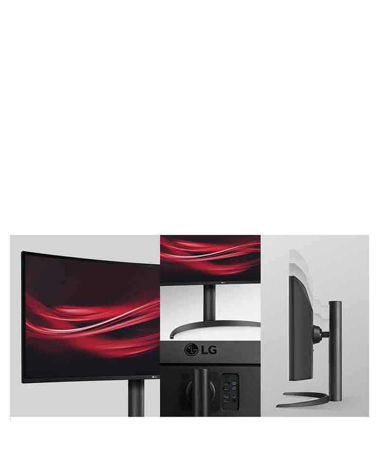 Ergonomisks dizains ar viena klikšķa statīvu, kā arī augstuma un slīpuma regulēšanas iespēju