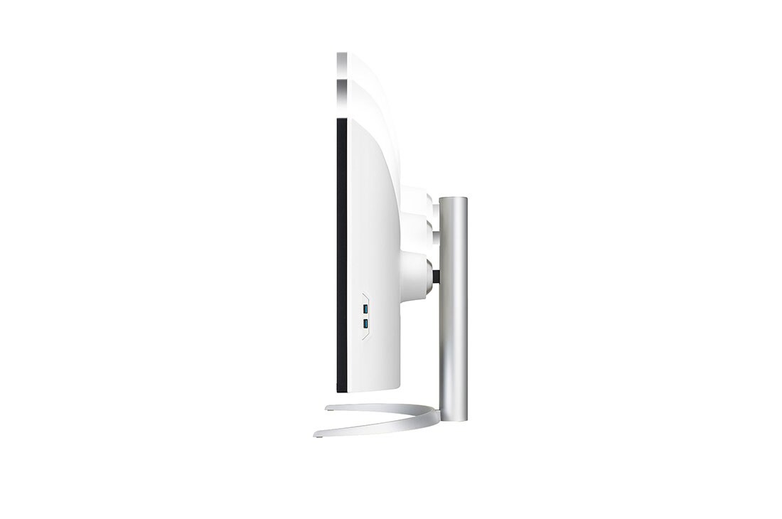 LG 39,7'' izliekts UltraWide™ 5K2K Nano IPS displejs, Sānu skats uz monitoru, kurš kustas lejup augstuma regulēšanai, 40WP95C-W, thumbnail 9