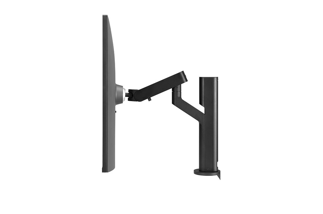 LG 27,6 collu 16:18 DualUp monitors ar Ergo statīvu un USB Type-C™, Sānu skats uz monitoru, kura augstums tiek mainīts lejup, 28MQ780-B, thumbnail 5