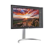 LG 27 collu UHD 4K monitors, sānu skats +15 grādu leņķī, 27UP850N-W, thumbnail 4