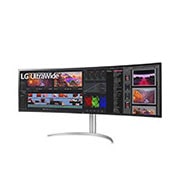 LG UltraWide Dual QHD monitors, sānu skats +15 grādu leņķī, 49WQ95C-W, thumbnail 2