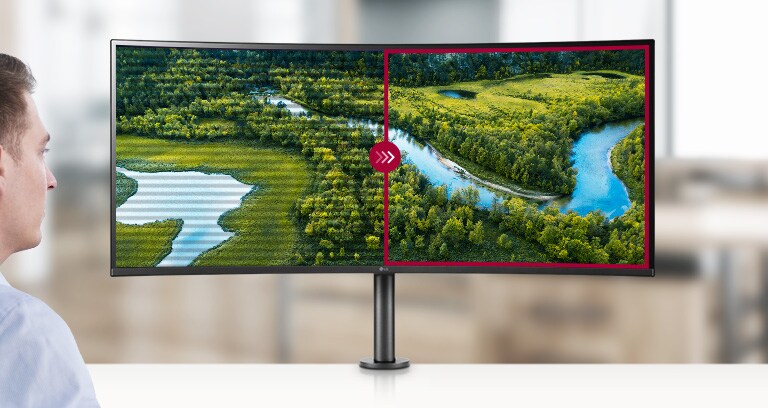 Tehnoloģija Flicker Safe samazina ekrāna neredzamo mirgošanu un nodrošina ērtu darba vidi jūsu acīm.