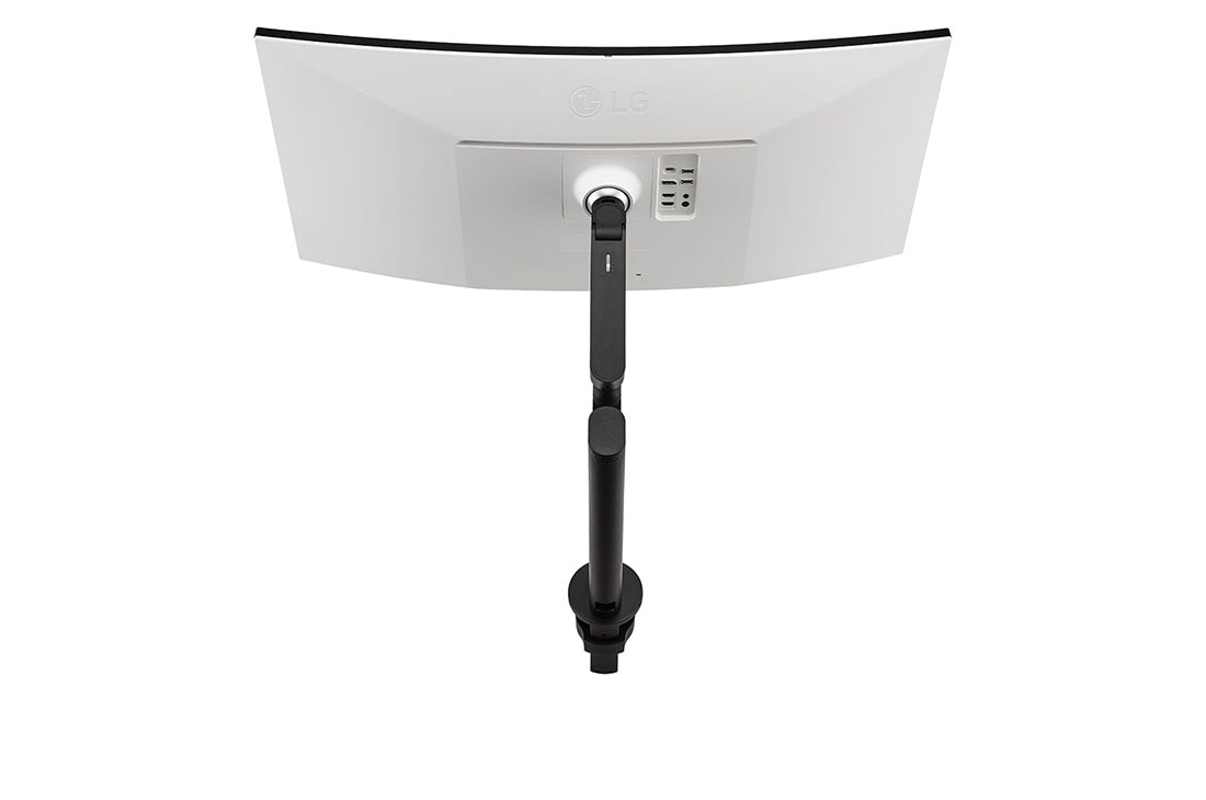 LG 37,5 collu 21:9 izliekts UltraWide™ QHD+ monitors Ergo, Skats no aizmugures uz monitoru, kas pagriezts slīpi augšup, 38WQ88C-W, thumbnail 13
