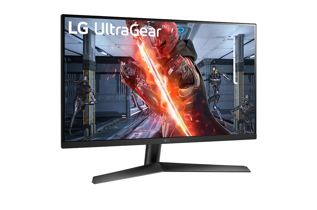 LG Ar NVIDIA® G-SYNC® saderīgs 27'' UltraGear™ Full HD IPS 1ms (GtG) monitors spēlēm, sānu skats +15 grādu leņķī, 27GN60R-B, thumbnail 3