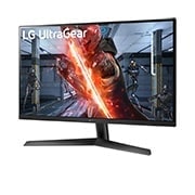 LG Ar NVIDIA® G-SYNC® saderīgs 27'' UltraGear™ Full HD IPS 1ms (GtG) monitors spēlēm, sānu skats +15 grādu leņķī, 27GN60R-B, thumbnail 2