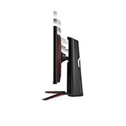 LG Ar NVIDIA® G-SYNC® saderīgs 27'' UltraGear™ Nano IPS 1 ms monitors spēlēm, Sānu skats uz monitoru, kurš kustas lejup augstuma regulēšanai, 27GP850P-B, thumbnail 8