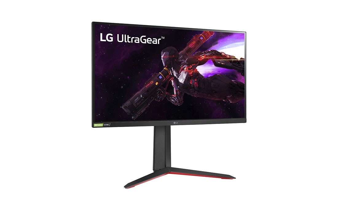 LG Ar NVIDIA® G-SYNC® saderīgs 27'' UltraGear™ Nano IPS 1 ms monitors spēlēm, sānu skats +15 grādu leņķī, 27GP850P-B, thumbnail 3