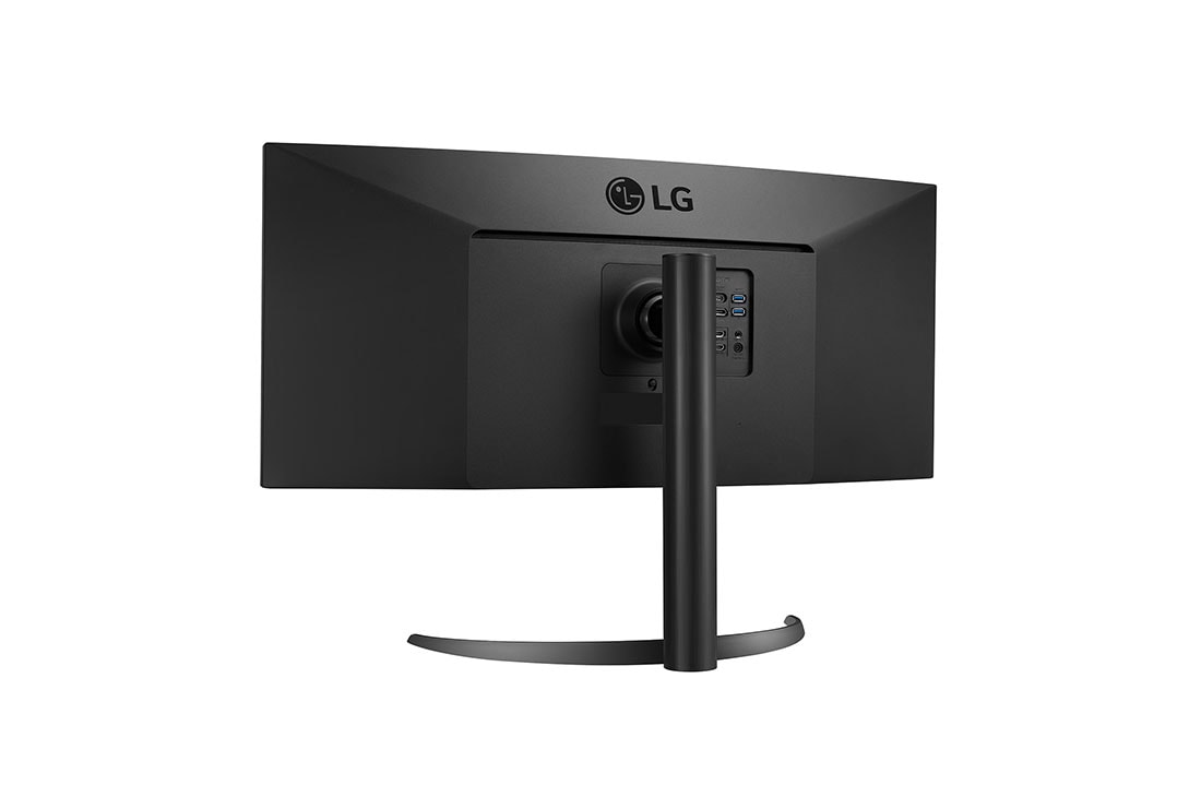 LG 34'' 21:9 izliekts UltraWide™ QHD (3440 x 1440) monitors, Skats rakursā no aizmugures, 34WP85CP-B, thumbnail 7