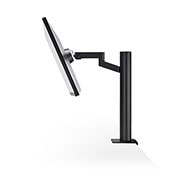 LG 27 collu Ergo UHD 4K monitors, Sānu skats uz monitoru ieslīpi uz leju, 27UN880P-B, thumbnail 8
