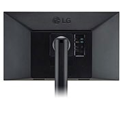 LG 27 collu Ergo UHD 4K monitors, Sānu skats tuvplānā no aizmugures uz monitoru ar kronšteinu vidū, 27UN880P-B, thumbnail 13