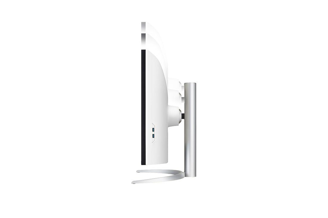 LG 39,7'' izliekts UltraWide™ 5K2K Nano IPS displejs, Sānu skats uz monitoru, kurš kustas lejup augstuma regulēšanai, 40WP95CP-W, thumbnail 9