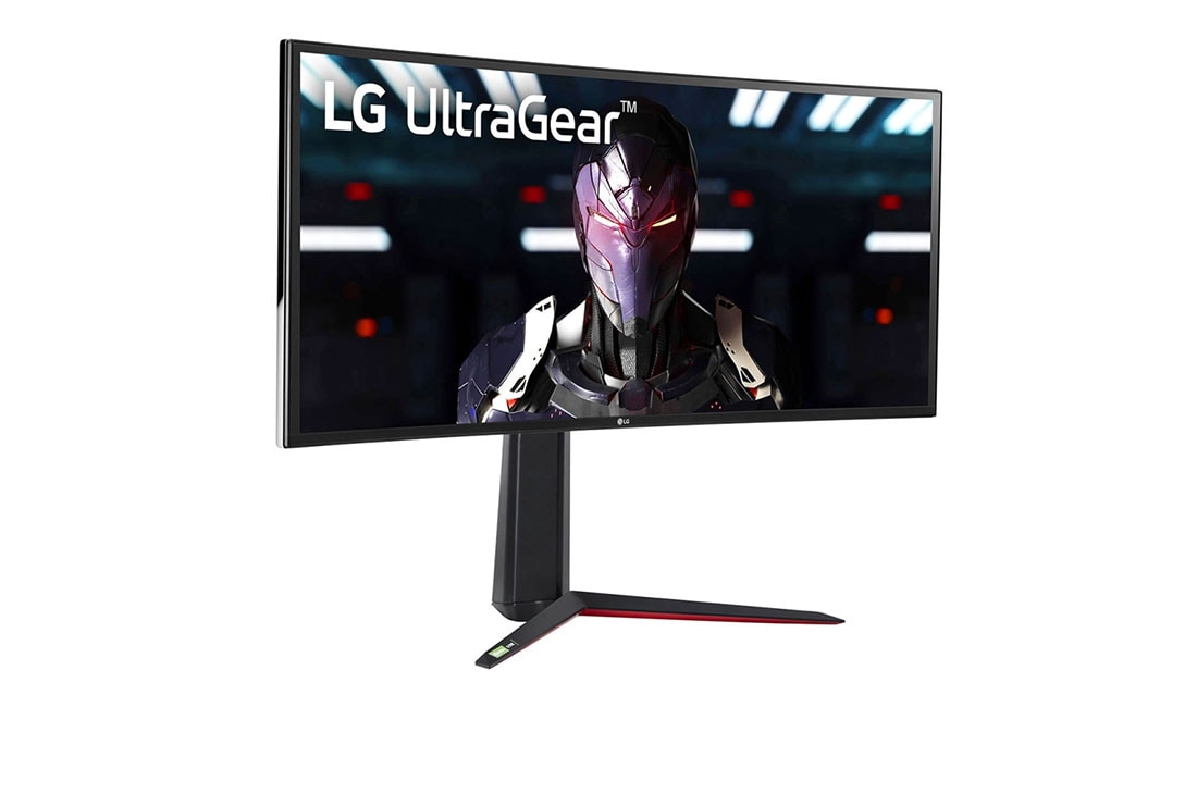 LG 34 collu UltraGear™ monitors spēlēm, sānu skats +15 grādu leņķī, 34GN850P-B, thumbnail 3