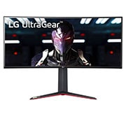 LG 34 collu UltraGear™ monitors spēlēm, skats no priekšpuses, 34GN850P-B, thumbnail 1