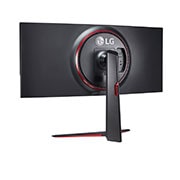 LG 34 collu UltraGear™ monitors spēlēm, Skats no aizmugures +15 grādu leņķī, 34GN850P-B, thumbnail 7