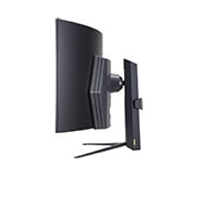 LG 45 collu UltraGear™ OLED izliekts monitors spēlēm WQHD ar 240 Hz atsvaidzes intensitāti, 0.03ms (GtG) reakcijas laiku, sānu skats, 45GR95QE-B, thumbnail 6