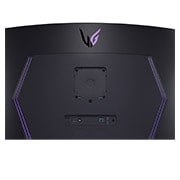 LG 45 collu UltraGear™ OLED izliekts monitors spēlēm WQHD ar 240 Hz atsvaidzes intensitāti, 0.03ms (GtG) reakcijas laiku, skats uz portiem ar ieslēgtām gaismām tuvplānā, 45GR95QE-B, thumbnail 11