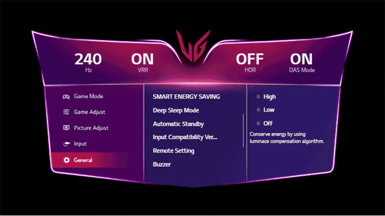 Spēļu grafiskā saskarnes iestatījuma attēls.	