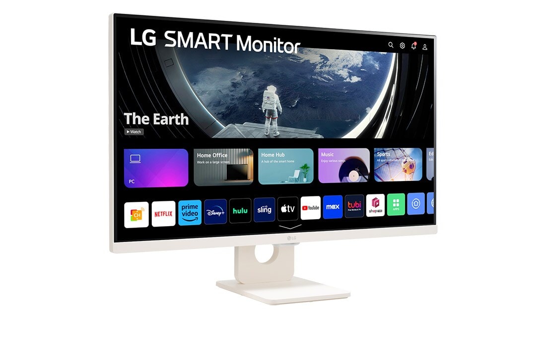 LG 31,5 collu | Full HD | IPS | Smart Monitors ar webOS, sānu skats +15 grādu leņķī, 32SR50F-W, thumbnail 3