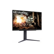 LG 32” UltraGear™ QHD IPS 180Hz spēļu monitors | 1 ms (GtG), DisplayHDR™ 400, sānu skats +15 grādu leņķī, 32GS75Q-B, thumbnail 3