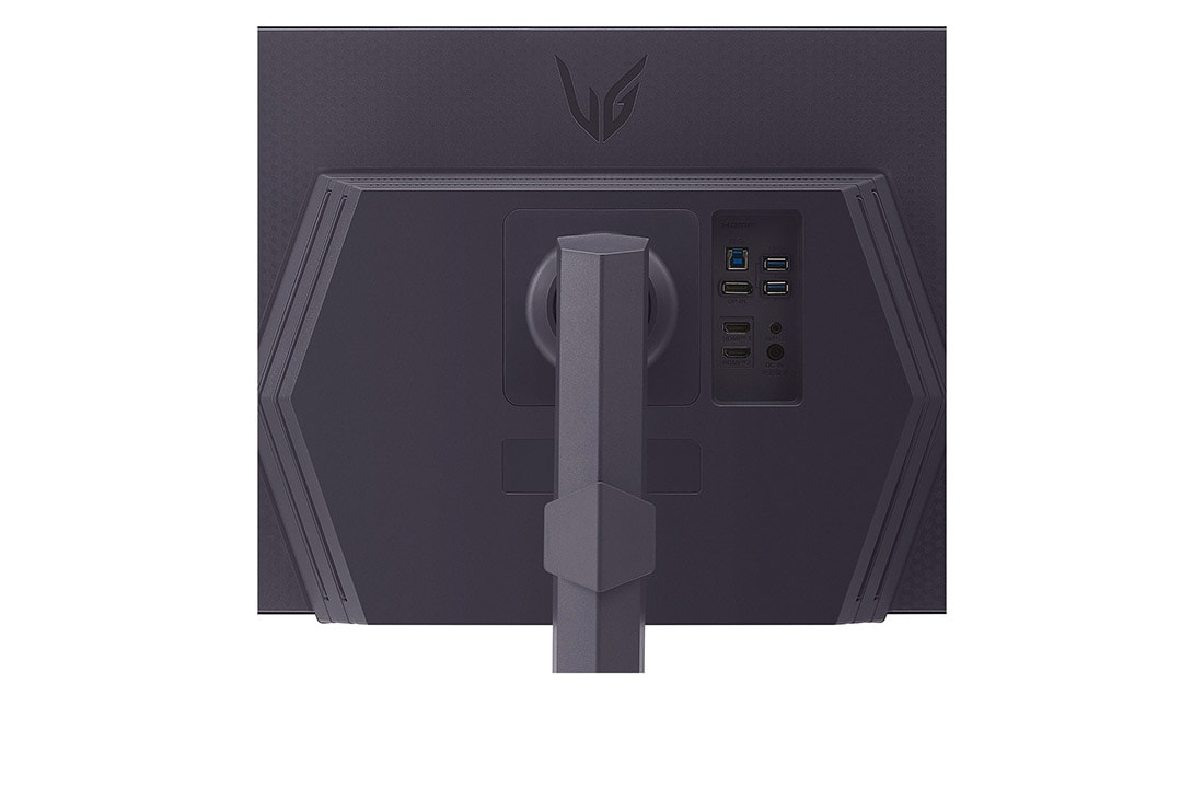 LG 27 collu UltraGear™ QHD Nano IPS 180Hz (O/C 200Hz) spēļu monitors | 1ms (GtG), DisplayHDR™ 400, skats uz portiem tuvplānā, 27GS85Q-B, thumbnail 8