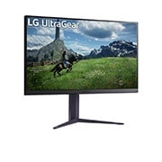 LG 32 collu UltraGear™ QHD Nano IPS 180Hz spēļu monitors | 1ms (GtG), HDR10, sānu skats +15 grādu leņķī, 32GS85Q-B, thumbnail 3