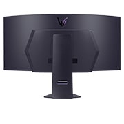 LG 45 collu UltraGear™ OLED izliektais spēļu monitors | 800R, DisplayHDR True Black 400, 240Hz, 0.03ms (GtG), Skats no aizmugures ar izslēgtām gaismām, 45GS95QE-B, thumbnail 7