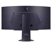 LG 45 collu UltraGear™ OLED izliektais spēļu monitors | 800R, DisplayHDR True Black 400, 240Hz, 0.03ms (GtG), Skats no aizmugures ar ieslēgtām gaismām, 45GS95QE-B, thumbnail 8