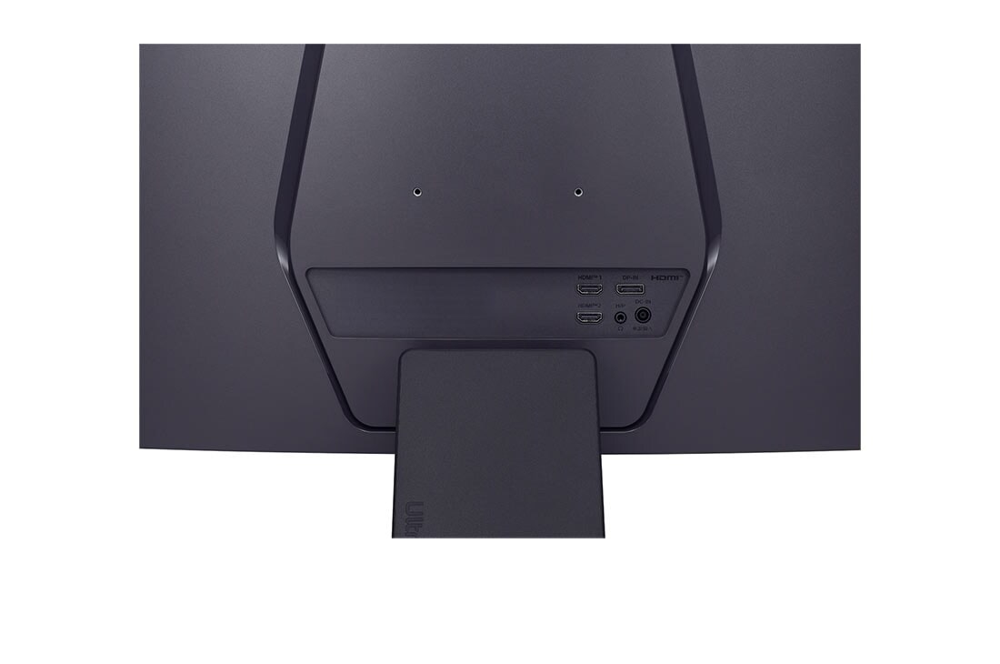 LG 32 collu UltraGear™ 1000R ieliekts spēļu monitors | QHD, 1ms (GtG), 180Hz, skats uz portiem tuvplānā, 32GS60QC-B, thumbnail 8