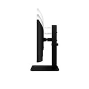 LG 24” Full HD IPS monitors, sānu skats uz monitoru, kura augstums tiek regulēts uz leju, 24BA450-B, thumbnail 10