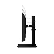 LG 24” Full HD IPS monitors, sānu skats uz monitoru, kura augstums tiek regulēts uz leju, 24BA550-B, thumbnail 10