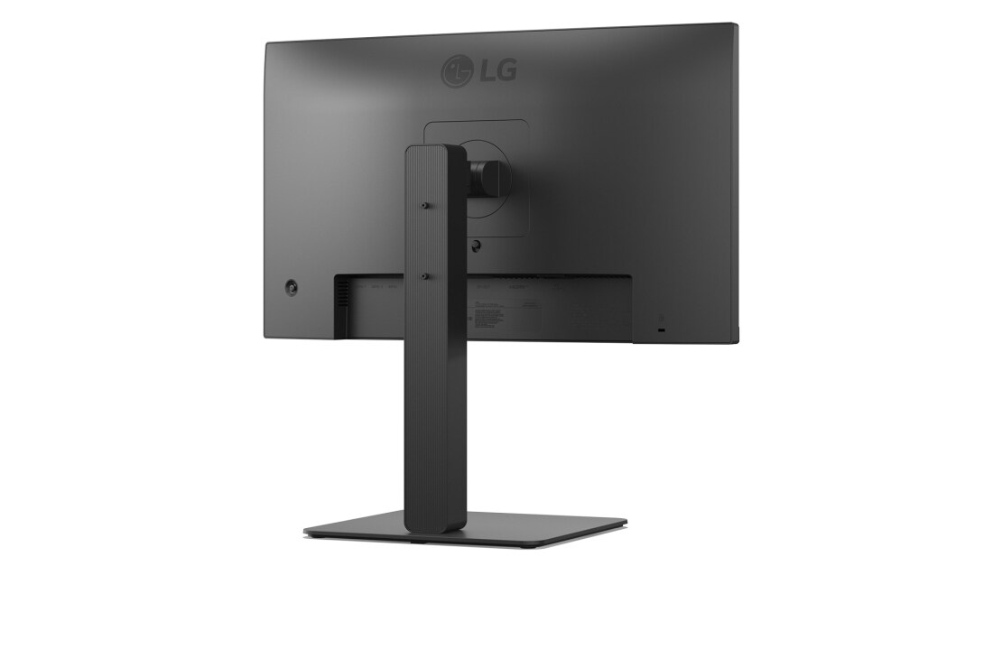 LG 24” Full HD IPS monitors ar USB Type-C™, skats rakursā no aizmugures, 24BA650-B, thumbnail 7