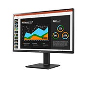 LG 27” QHD (2560x1440) IPS monitors ar iebūvētu tīmekļa kameru un mikrofonu, sānu skats -15 grādu leņķī, 27BQ75QC-B, thumbnail 4