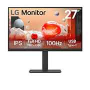 LG 27” QHD IPS monitors, skats no priekšpuses, 27BA45QB-B, thumbnail 1