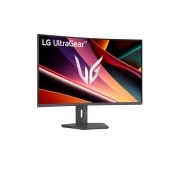 LG UltraGear™ 32 collu QHD 180Hz 1ms GtG izliekts spēļu monitors, sānu skats +15 grādu leņķī, 32G600A-B, thumbnail 4