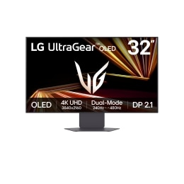LG UltraGear™ GX8 32 collu OLED 240Hz 4K UHD spēļu monitors│32GX870A ar divu režīmu funkciju, DCI-P3 98.5% (Tip.), VESA DisplayHDR™ True Black 400, 0.03ms (GtG), DP 2.12