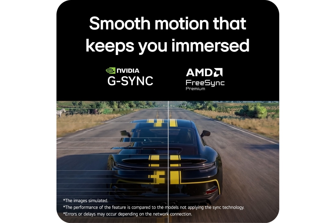 LG 27&nbsp;collu UltraGear™ G5, 300Hz FHD spēļu monitors, Sacīkšu spēle no Assetto Corsa Competizione spēļu monitora ekrānā, parādot Adaptive Sync atbalstu ar NVIDIA G-SYNC un AMD FreeSync Premium netraucētai spēlei bez raustīšanās., 27G550B-B, thumbnail 8