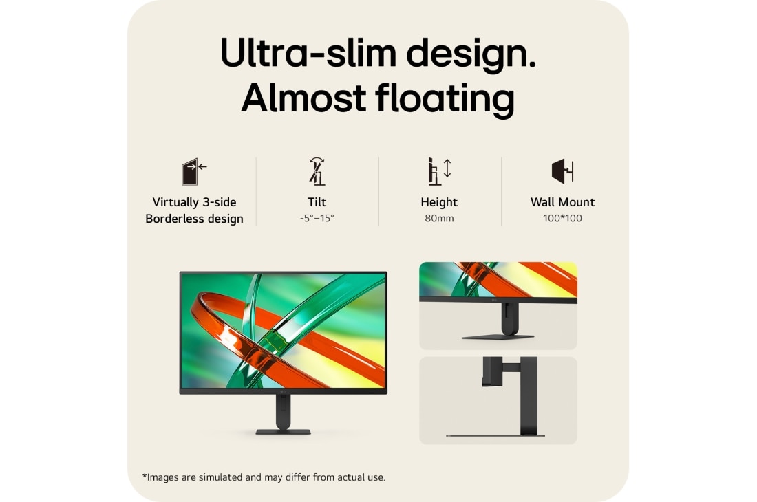 LG 27&nbsp;collu UltraFine™ U7, UHD 4K IPS monitors, LG UltraFine monitors ar glītu un minimālistisku dizainu un plānu profilu, 27U710B-B, thumbnail 10