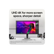 LG 27&nbsp;collu UltraFine™ U7, UHD 4K IPS monitors, LG UltraFine UHD 4K displejs, demonstrējot uzlabotu skaidrību un paplašinātu ekrāna laukumu, 27U730B-B, thumbnail 5