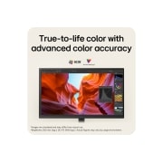 LG 27&nbsp;collu UltraFine™ U7, UHD 4K IPS monitors, LG UltraFine displejs, prezentējot precīzu un spilgtu krāsu reproducēšanu, 27U730B-B, thumbnail 6